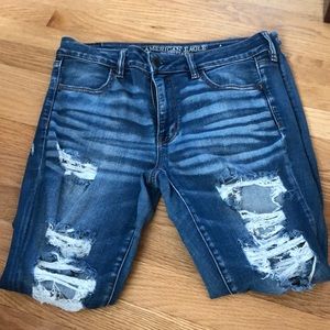 Medium Wash Ripped Jeans